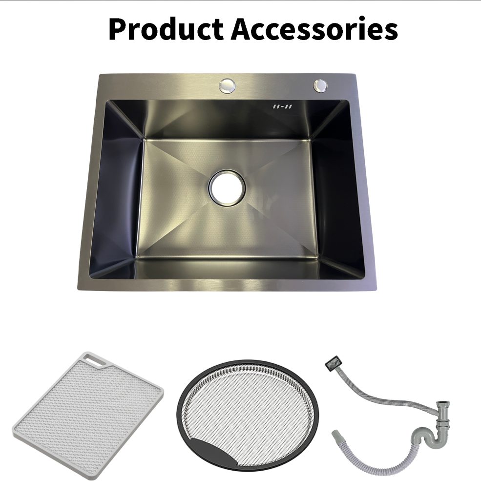 handmade sink, round, black, honeycomb